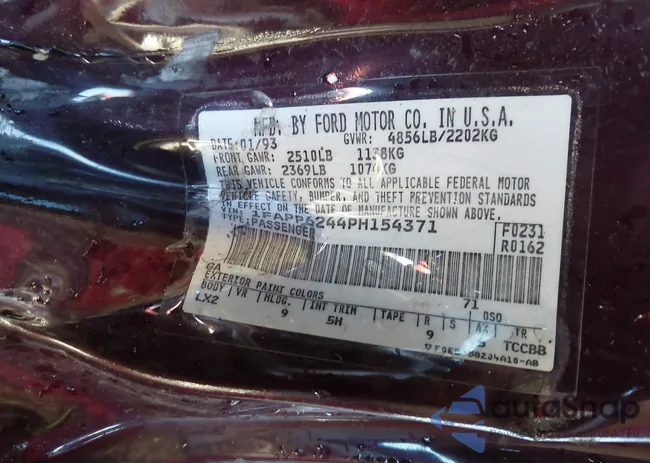 1FAPP6244PH154371: 44196602