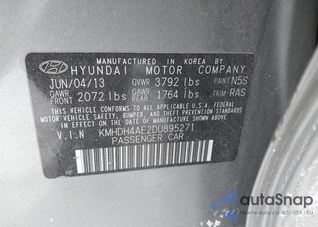 KMHDH4AE2DU895271: 44196660