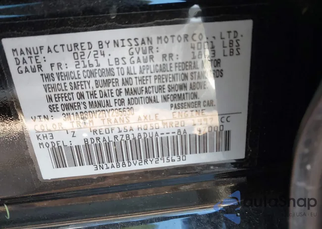 3N1AB8DV2RY295630: 44196665