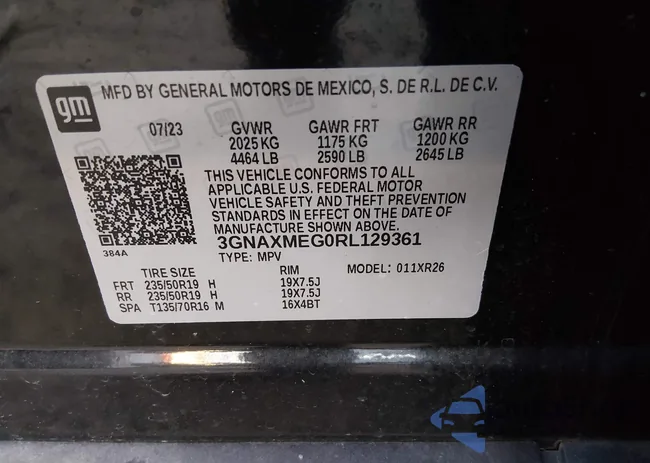 3GNAXMEG0RL129361: 44196672