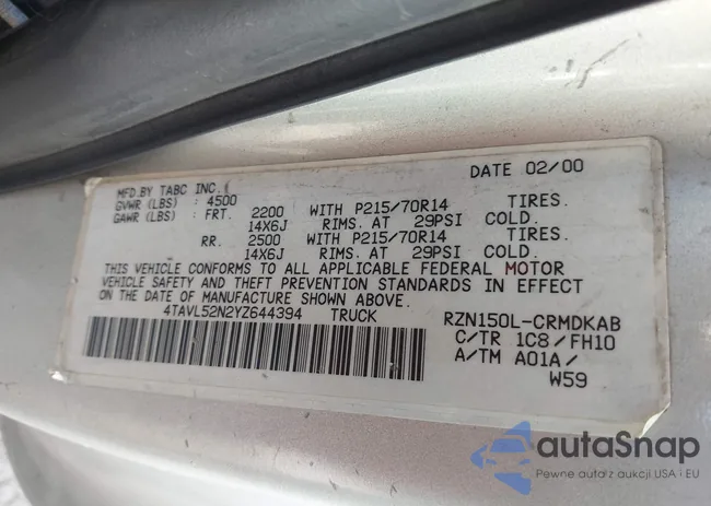 4TAVL52N2YZ644394: 44196793