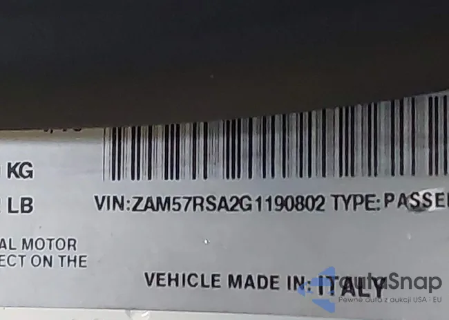 ZAM57RSA2G1190802: 44196852