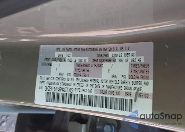 3MZBPBXY4RM407046: 44196867