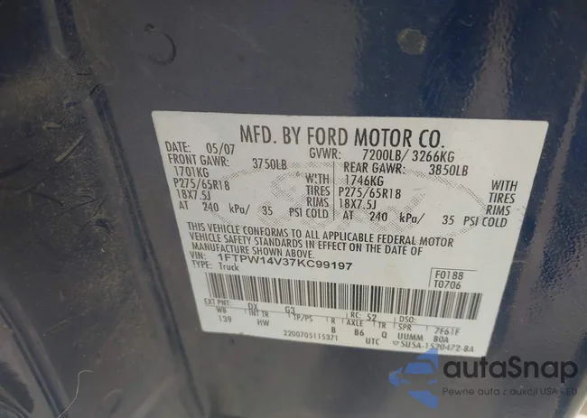 1FTPW14V37KC99197: 44196876