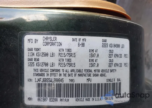 1J4FJ68S5WL280645: 44196933