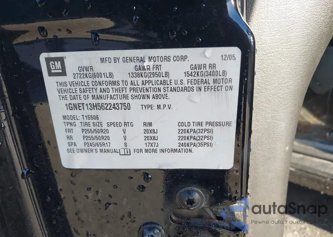 1GNET13H562243750: 44196077