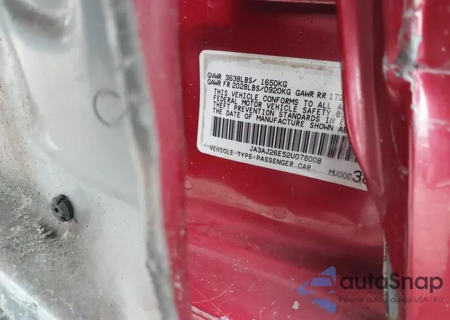 JA3AJ26E52U078008: 44196171