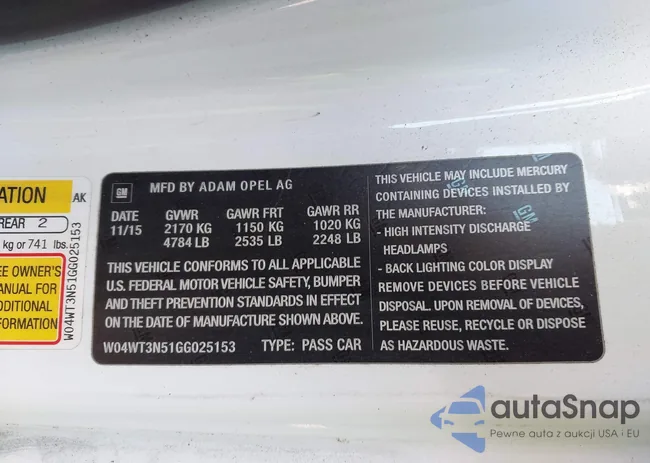 W04WT3N51GG025153: 44196260