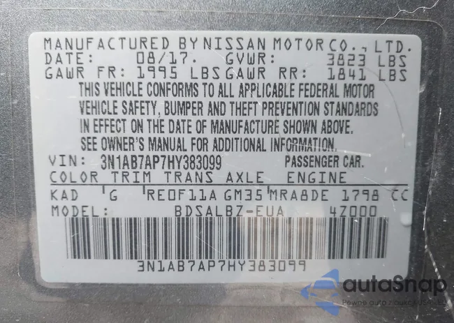 3N1AB7AP7HY383099: 44196286