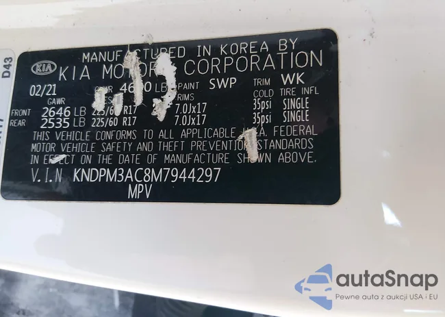 KNDPM3AC8M7944297: 44196328