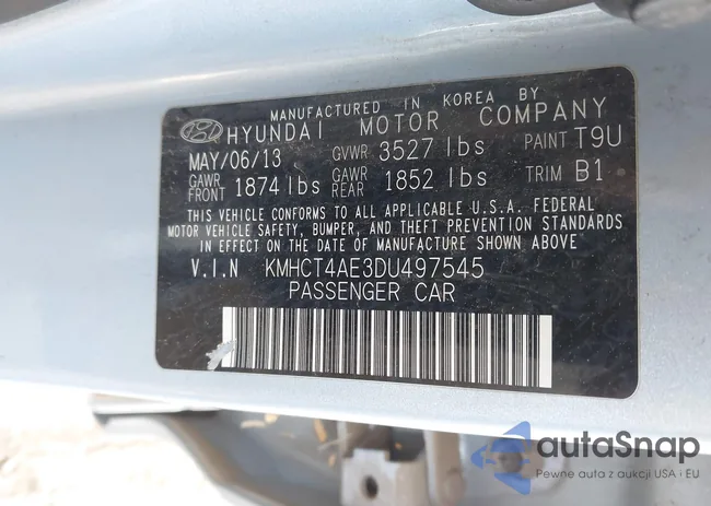 KMHCT4AE3DU497545: 44197590