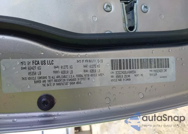 2C3CCAGG9JH300554: 44197672