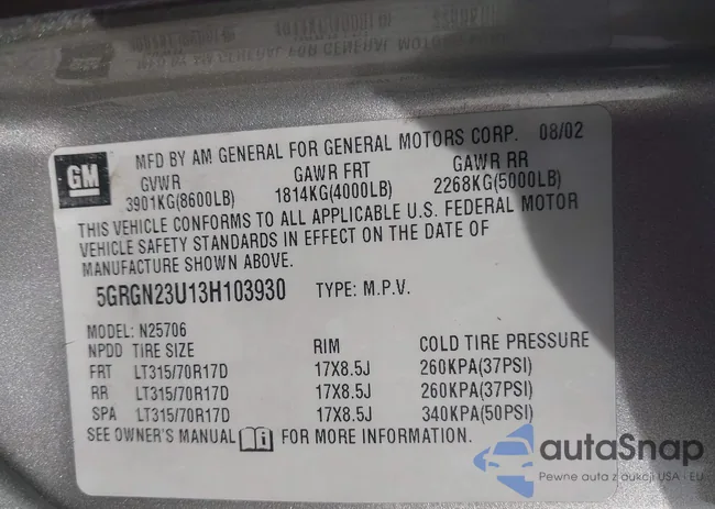 5GRGN23U13H103930: 44197776