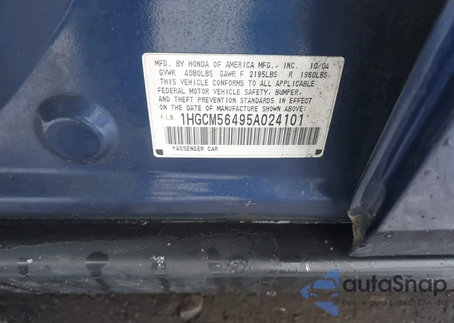 1HGCM56495A024101: 44197829