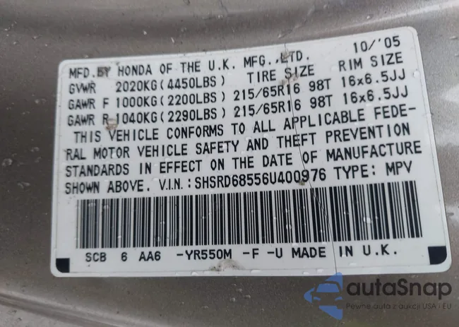 SHSRD68556U400976: 44197886