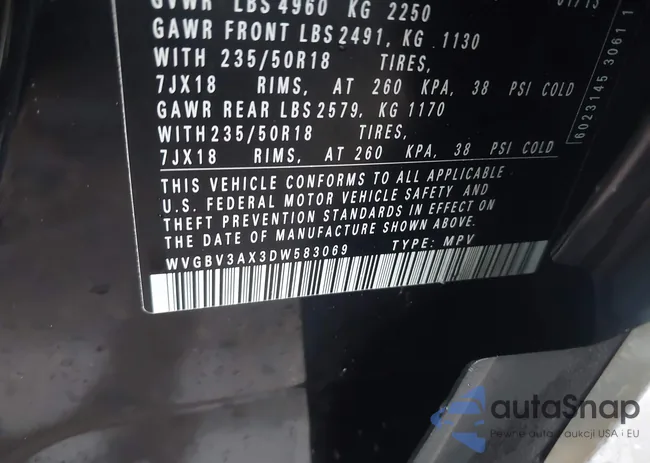 WVGBV3AX3DW583069: 44197897