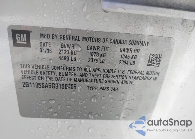 2G1105SA5G9160908: 44197939