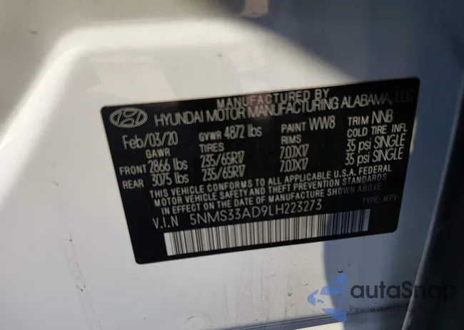 5NMS33AD9LH223273: 44197051