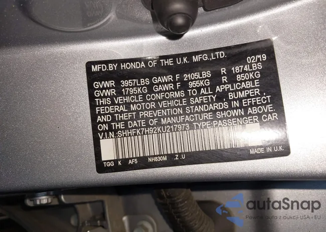 SHHFK7H92KU217973: 44197106