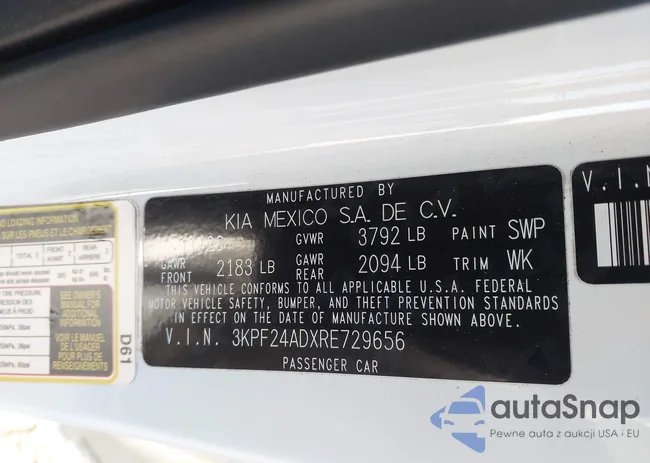 3KPF24ADXRE729656: 44197125