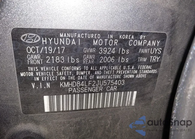 KMHD84LF2JU575403: 44197257