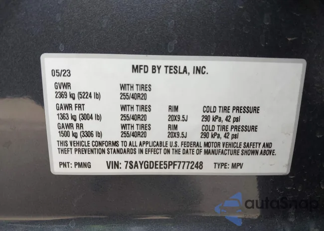 7SAYGDEE5PF777248: 44198406