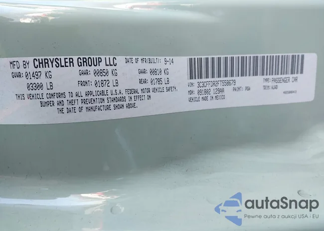 3C3CFFDR2FT558679: 44198474