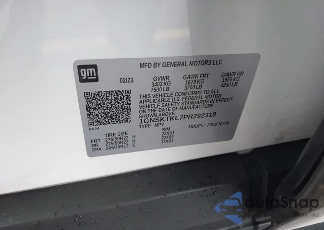 1GNSKTKL7PR292318: 44198487