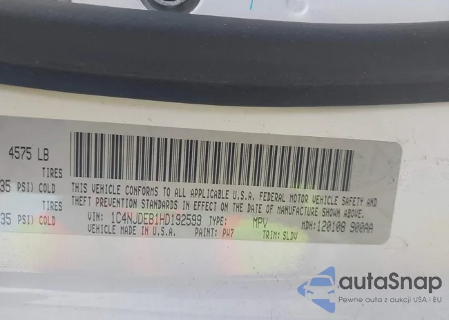 1C4NJDEB1HD192599: 44198516