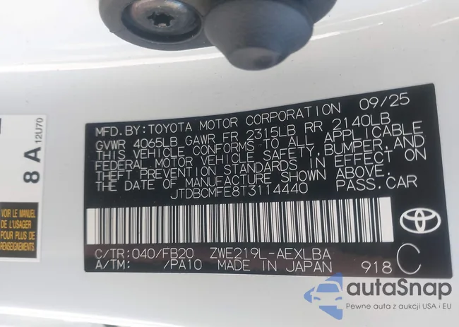 JTDBCMFE8T3114440: 44198565