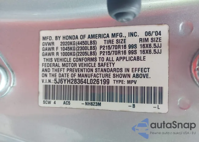 5J6YH28364L026199: 44198644