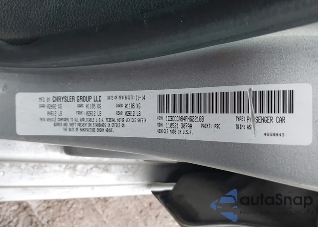 1C3CCCAB4FN622168: 44198646