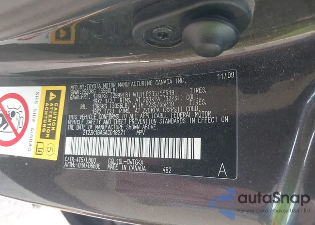 2T2ZK1BA5AC018221: 44198805