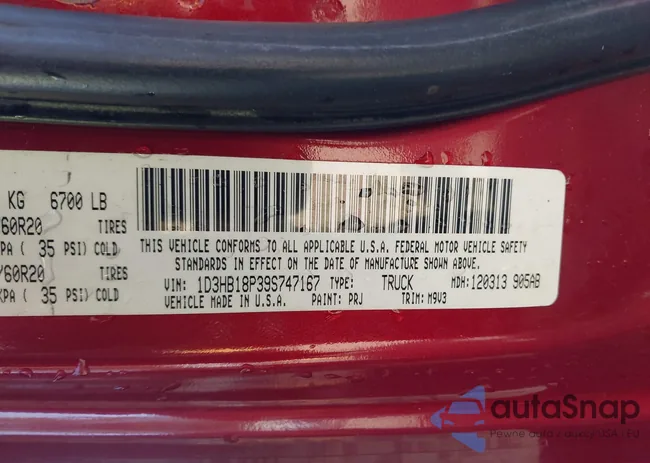 1D3HB18P39S747167: 44198876