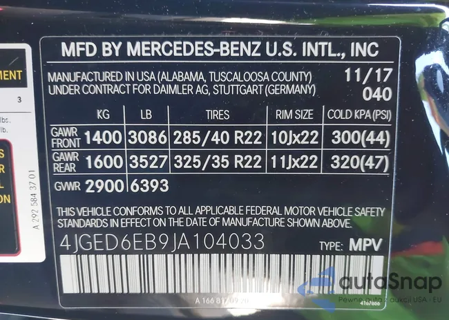 4JGED6EB9JA104033: 44198915