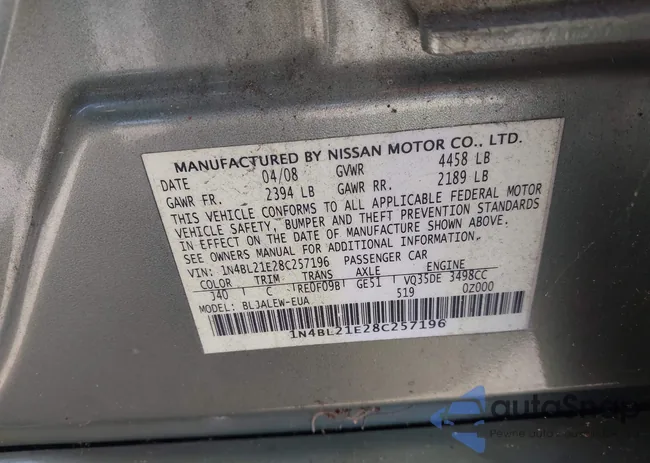 1N4BL21E28C257196: 44198979