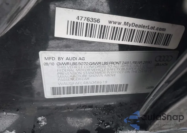 WAUSFAFL4BA046519: 44198027