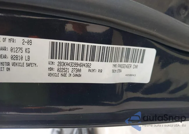 2B3KA43D99H604362: 44198114