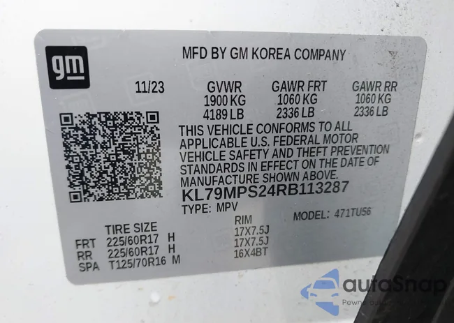 KL79MPS24RB113287: 44198129