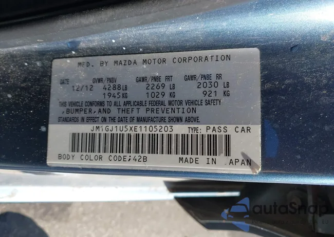 JM1GJ1U5XE1105203: 44198231