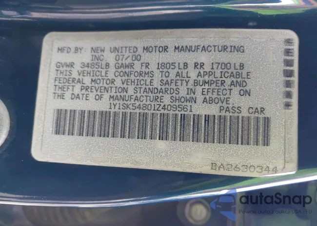 1Y1SK54801Z409561: 44198283