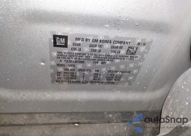 KL7CJLSB1LB019995: 44198307