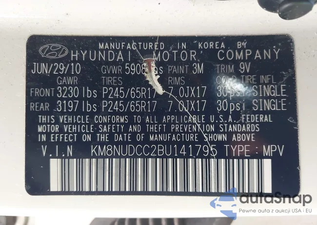 KM8NUDCC2BU141795: 44198348