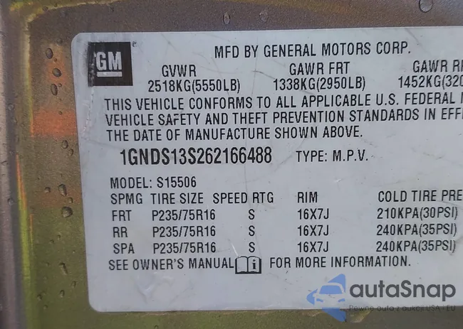 1GNDS13S262166488: 44199489