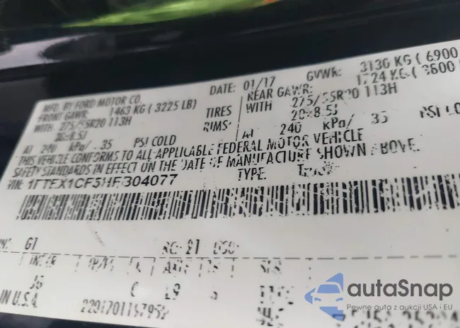 1FTEX1CF5HFB04077: 44199509