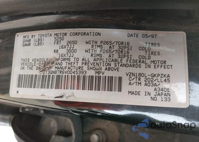 JT3GN87R6V0045393: 44199583