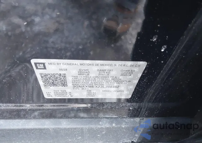 3GNAXWEX2JL398462: 44199621