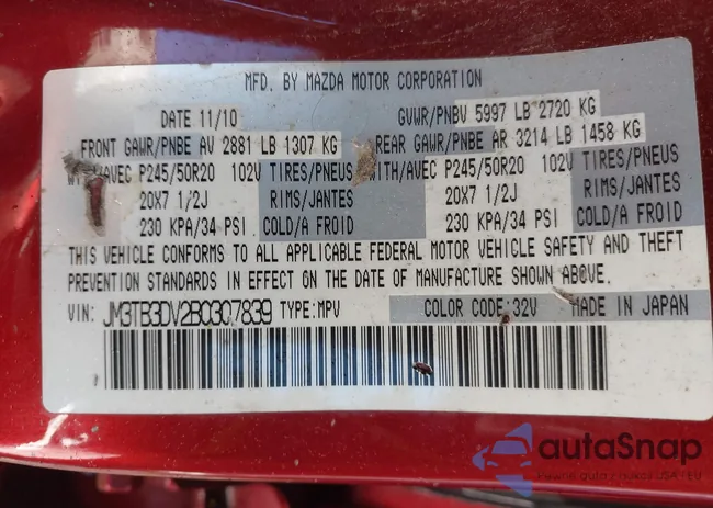 JM3TB3DV2B0307839: 44199631