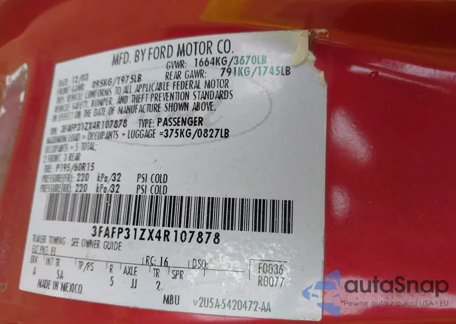 3FAFP31ZX4R107878: 44199715