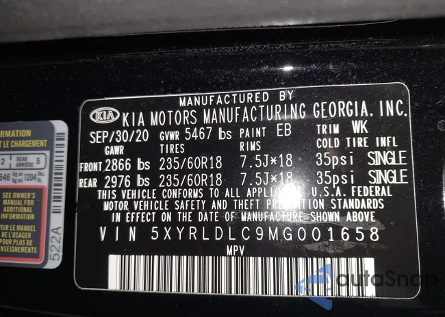 5XYRLDLC9MG001658: 44199742